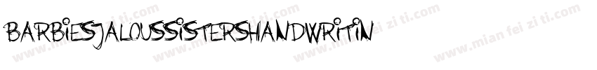 BarbiesJalousSistersHandwritin字体转换