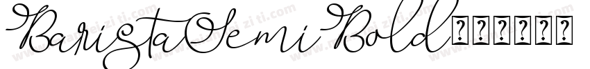 BaristaSemiBold字体转换