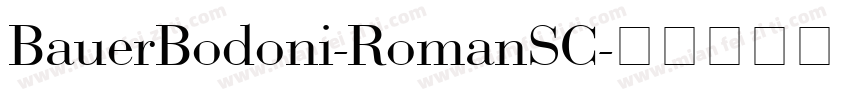 BauerBodoni-RomanSC字体转换