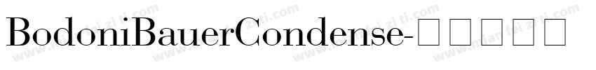 BodoniBauerCondense字体转换