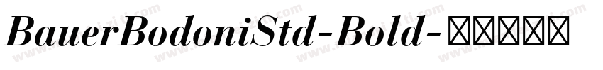 BauerBodoniStd-Bold字体转换