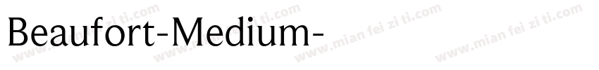 Beaufort-Medium字体转换