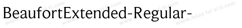 BeaufortExtended-Regular字体转换