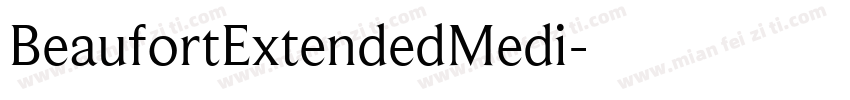 BeaufortExtendedMedi字体转换