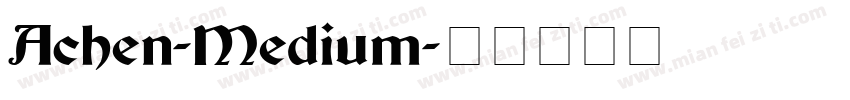 Achen-Medium字体转换