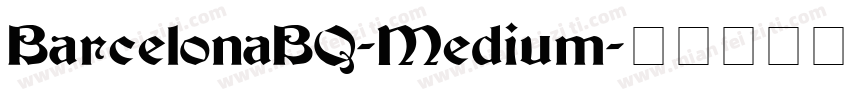 BarcelonaBQ-Medium字体转换