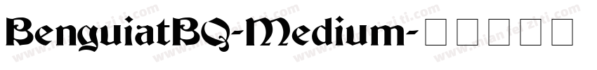 BenguiatBQ-Medium字体转换