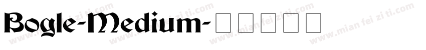 Bogle-Medium字体转换