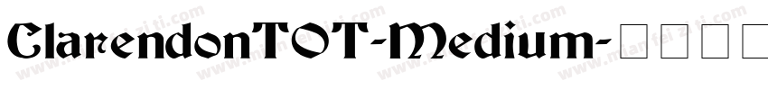 ClarendonTOT-Medium字体转换
