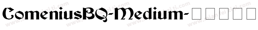 ComeniusBQ-Medium字体转换