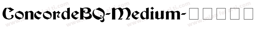 ConcordeBQ-Medium字体转换