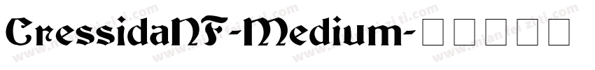 CressidaNF-Medium字体转换