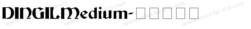 DINGILMedium字体转换