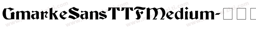 GmarkeSansTTFMedium字体转换