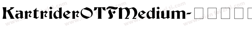 KartriderOTFMedium字体转换