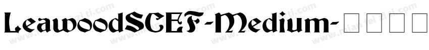 LeawoodSCEF-Medium字体转换