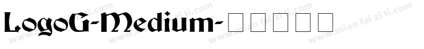 LogoG-Medium字体转换