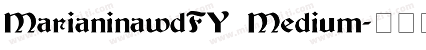 MarianinawdFY–Medium字体转换
