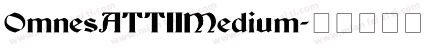 OmnesATTIIMedium字体转换