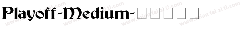 Playoff-Medium字体转换