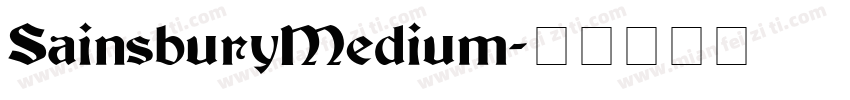 SainsburyMedium字体转换