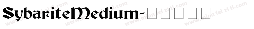 SybariteMedium字体转换