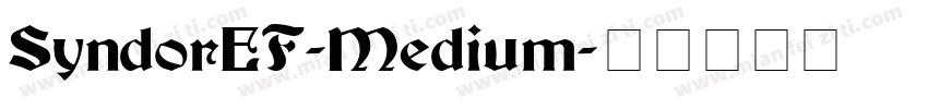 SyndorEF-Medium字体转换