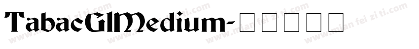 TabacG1Medium字体转换