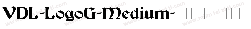 VDL-LogoG-Medium字体转换