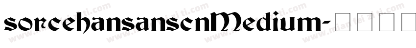 sorcehansanscnMedium字体转换