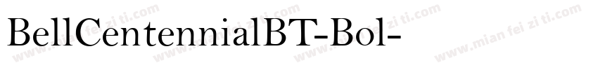 BellCentennialBT-Bol字体转换