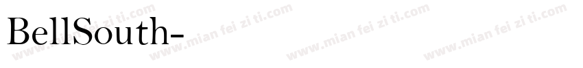 BellSouth字体转换
