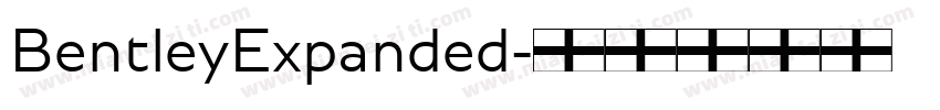 BentleyExpanded字体转换