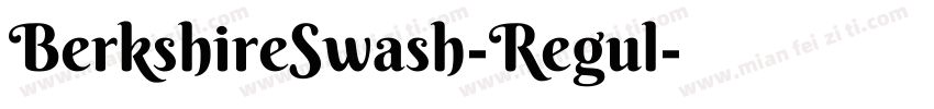 BerkshireSwash-Regul字体转换