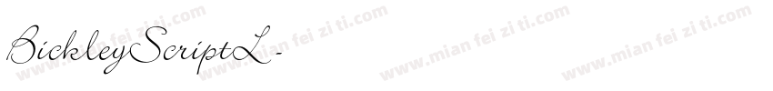 BickleyScriptL字体转换