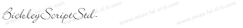 BickleyScriptStd字体转换