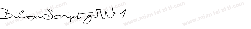 BiloxiScript-g5WY字体转换