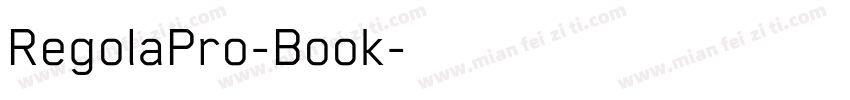 RegolaPro-Book字体转换
