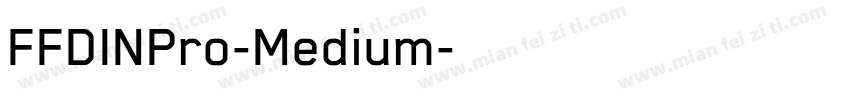 FFDINPro-Medium字体转换