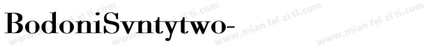 BodoniSvntytwo字体转换