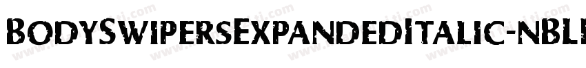 BodySwipersExpandedItalic-nBLR字体转换