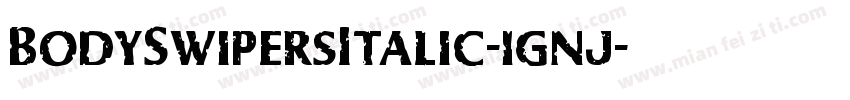 BodySwipersItalic-1gnj字体转换
