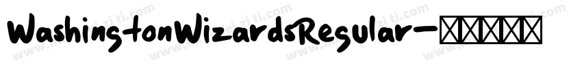 WashingtonWizardsRegular字体转换