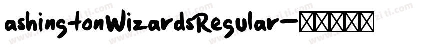 ashingtonWizardsRegular字体转换