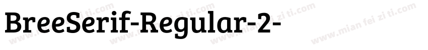 BreeSerif-Regular-2字体转换