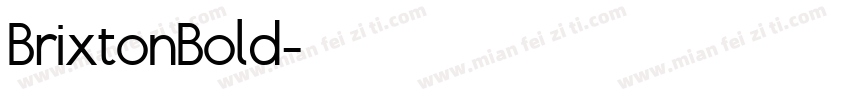 BrixtonBold字体转换
