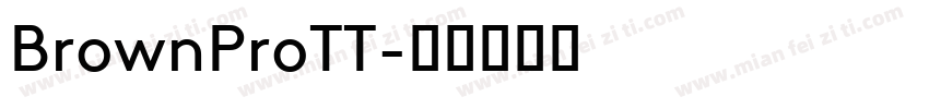 BrownProTT字体转换