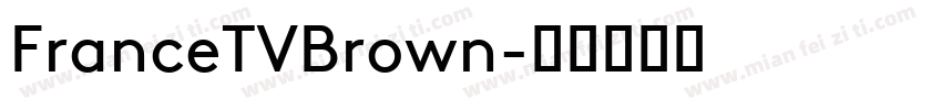 FranceTVBrown字体转换