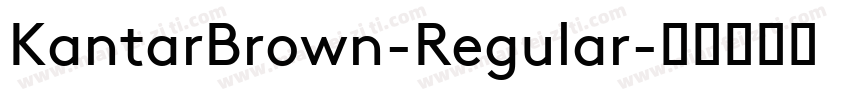 KantarBrown-Regular字体转换