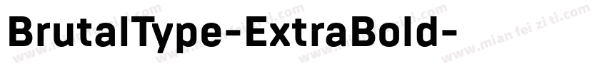 BrutalType-ExtraBold字体转换